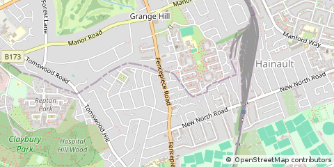 Map of Hainault, Essex
