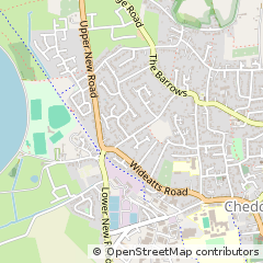 Map of Cheddar, Somerset