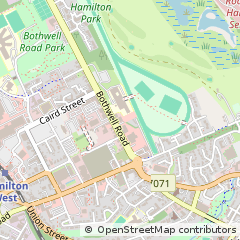 Map of Hamilton, Lanarkshire
