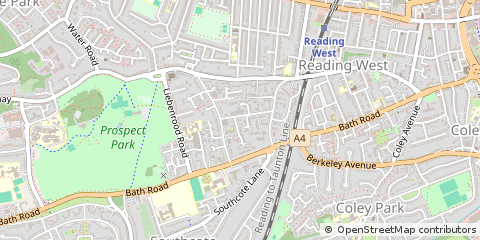 Map of Reading, Berkshire