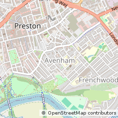 Map of Preston, Lancashire
