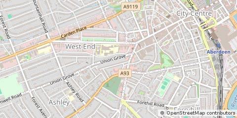 Map of Aberdeen
