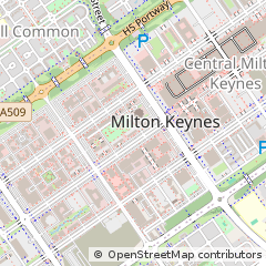 Map of Central Milton Keynes