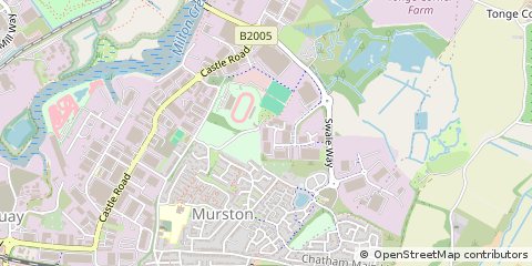 Map of Sittingbourne, Kent