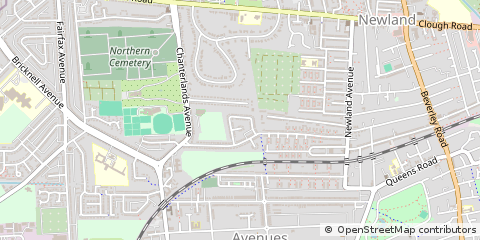 Map of Hull, East Riding of Yorkshire