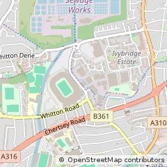 Map of Twickenham, Middlesex