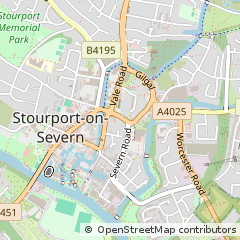 Map of Stourport-on-Severn, Worcestershire