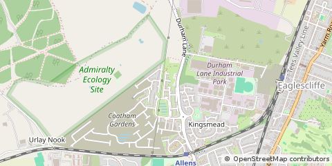 Map of Stockton-on-Tees