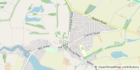 Map of ST Osyth, Essex