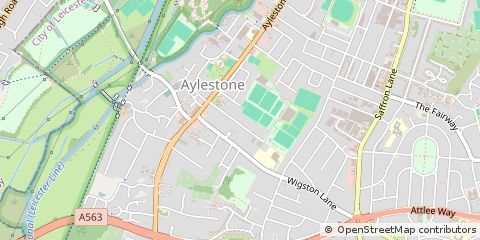 Map of Leicester, Leicestershire