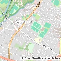 Map of Leicester, Leicestershire
