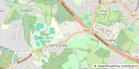 Map of Chislehurst, Kent