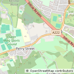 Map of Chislehurst, Kent
