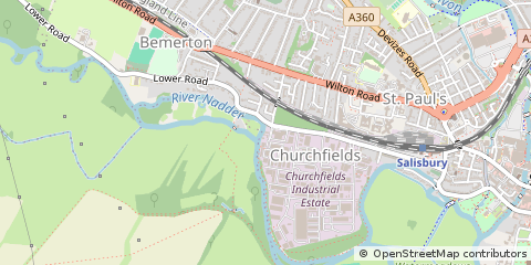 Map of Salisbury, Wiltshire