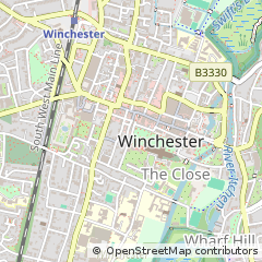 Map of Winchester, Hampshire