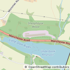 Map of Sheffield, South Yorkshire