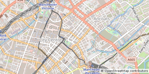 Map of Manchester
