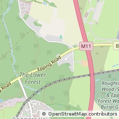Map of North Weald, Epping