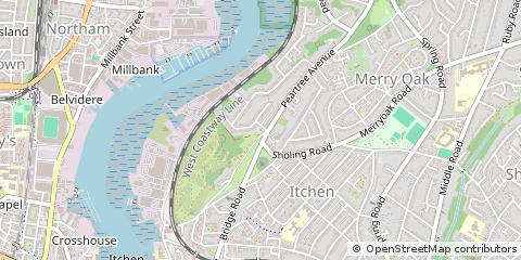 Map of Southampton