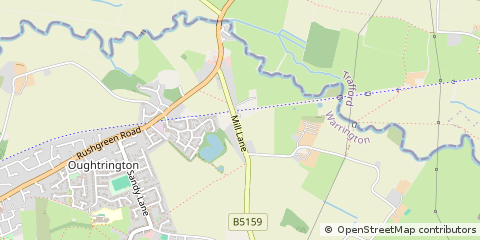 Map of Lymm, Cheshire