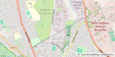 Map of Stafford