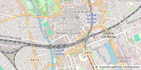 Map of Cardiff