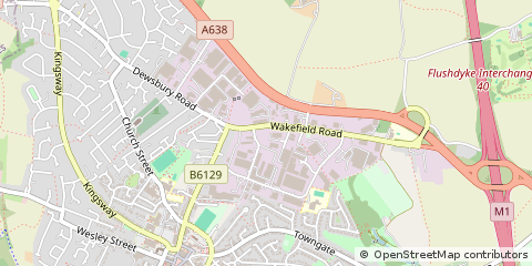 Map of West Yorkshire