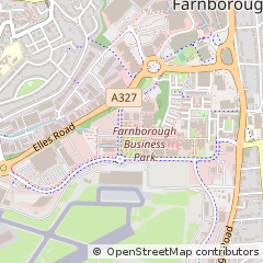 Map of Farnborough, Hampshire