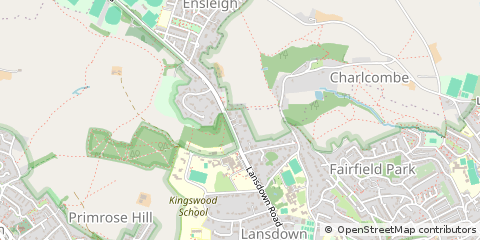 Map of Bath, Bnes