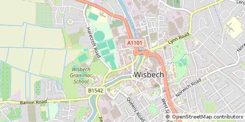 Map of Wisbech, Cambridgeshire