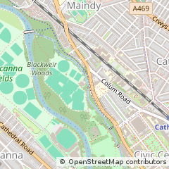 Map of Blackweir, Cardiff