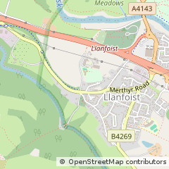 Map of Abergavenny