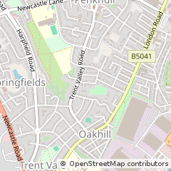 Map of Stoke-on-Trent, Staffordshire