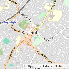 Map of Rayleigh, Essex