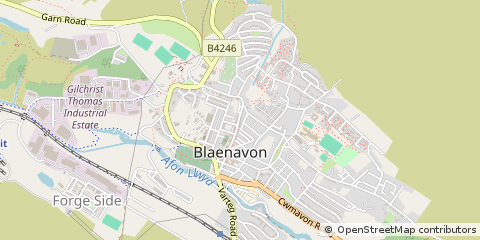 Map of Blaenavon, Torfaen