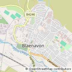 Map of Blaenavon, Torfaen