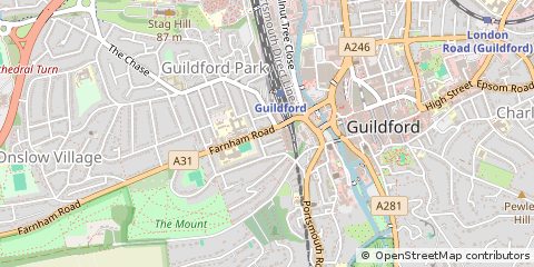 Map of Surrey