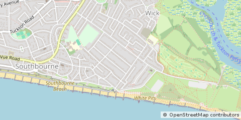 Map of Bournemouth, Dorset