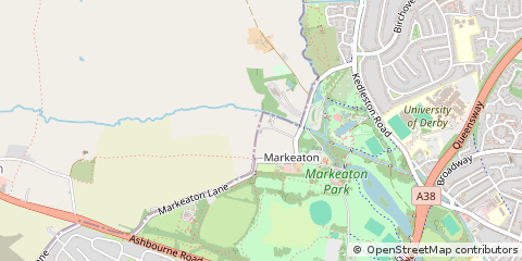 Map of Allestree, Derby
