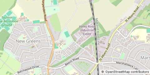Map of ST. Albans, Hertfordshire