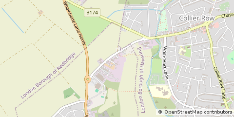 Map of Romford, Essex