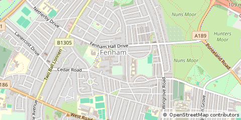 Map of Newcastle Upon Tyne