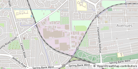 Map of Hull, North Humberside