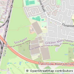 Map of Cheadle, Cheshire