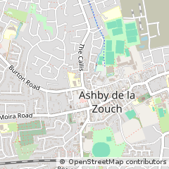 Map of Ashby-DE-LA-Zouch, Leicestershire