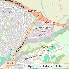 Map of Tiverton, Devon