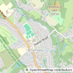 Map of Guildford, Surrey