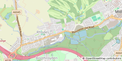 Map of Middleton, Manchester