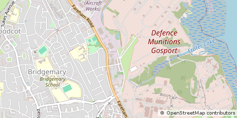 Map of Gosport, Hampshire