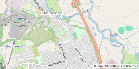 Map of Loughborough, Leicestershire